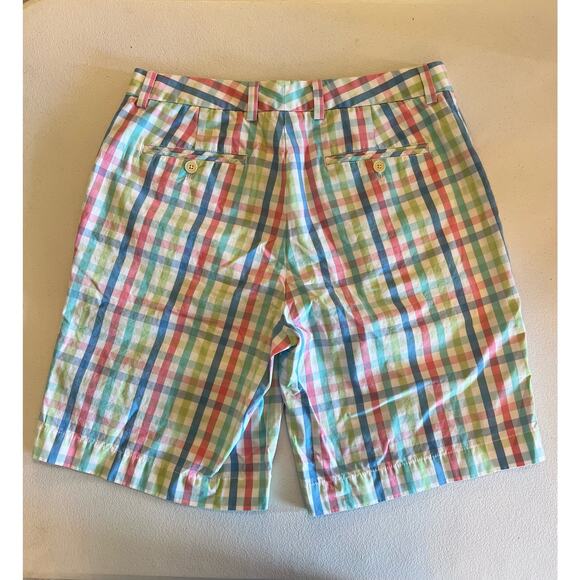Vineyard Vines Men's Pastel Plaid Breaker Shorts 9" Size 33 - Picture 2 of 5